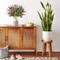 Artificial Faux Plants Flowers Indoor Spring Summer Decor, 6 Bundles Fake Silk Daisies Lavender Branches for Indoor Outdoor Wedding Office Party Hotel Home Decor, Vase Not Included
